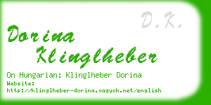 dorina klinglheber business card